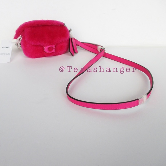 NWT Coach Tabby 12 Lil Nas X Edition Shoulder Bag Silver/Bright Fushia - Picture 15 of 16